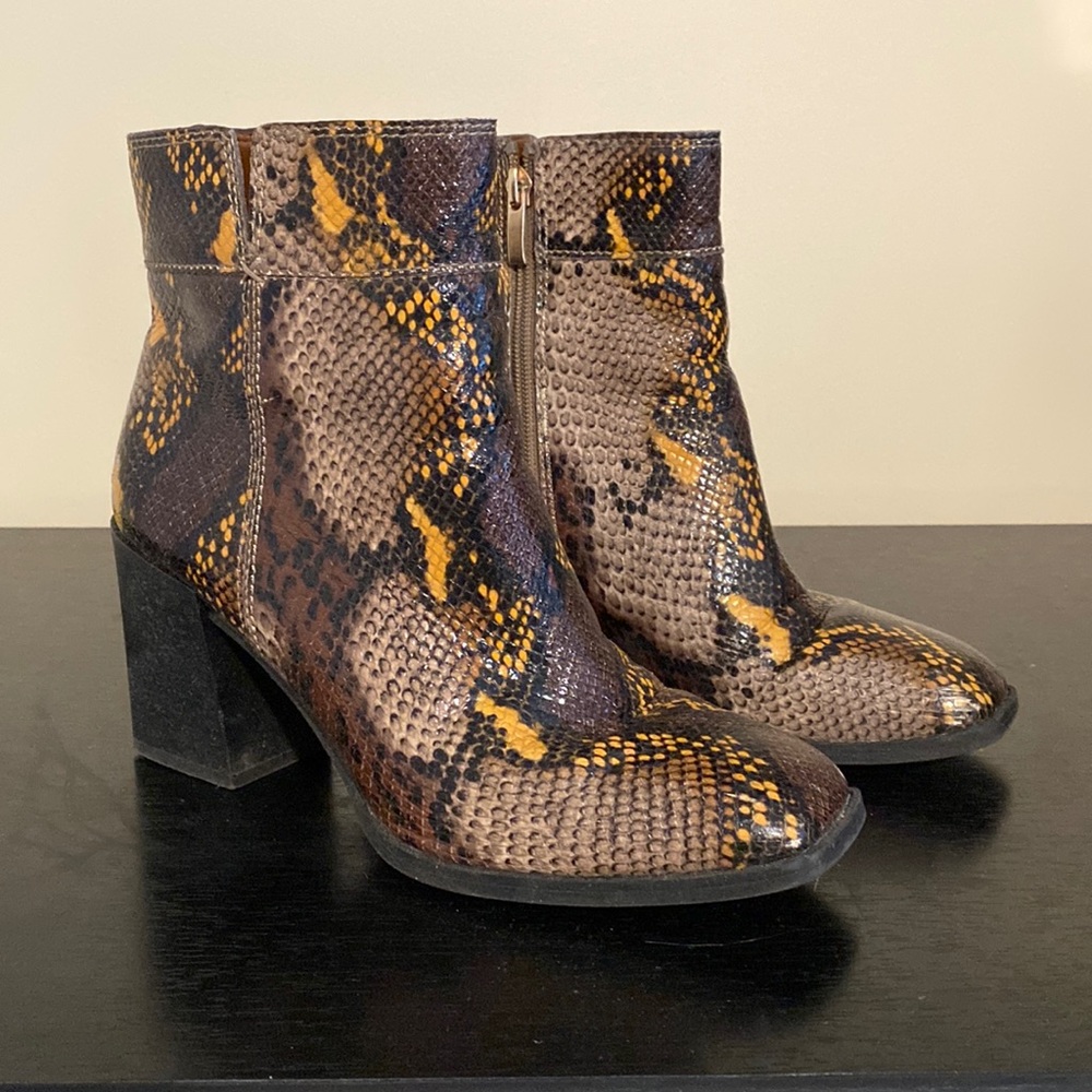 Franco Sarto, multi colored boots, Size 8.5